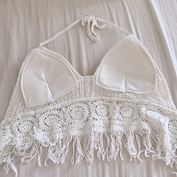 Boho Halter Neck tassel top - Picture 2 of 4